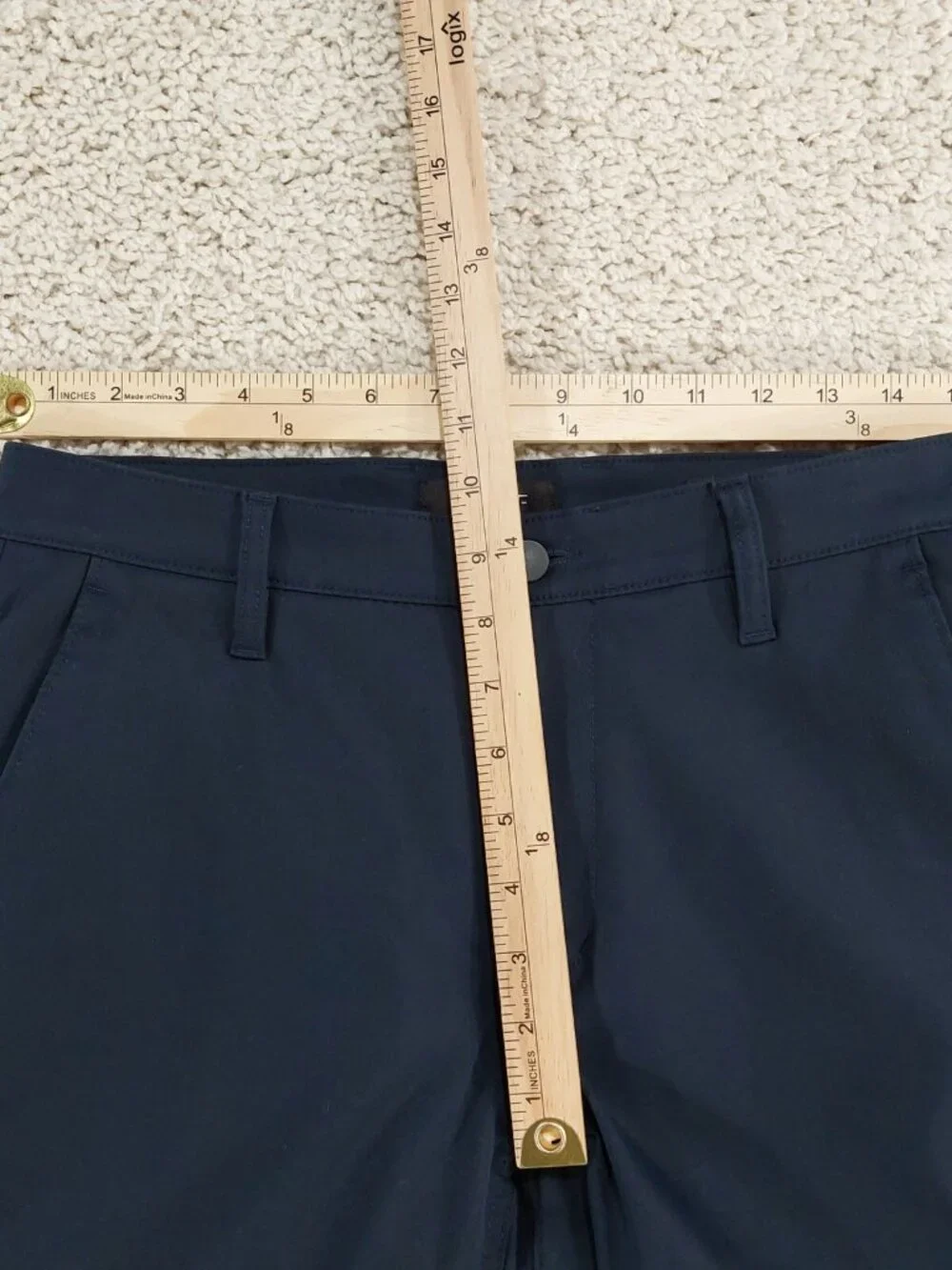Proof Huckberry Nomad Pants 30x31, Navy Blue, Slim Fit Tech Chino, Zip Pocket